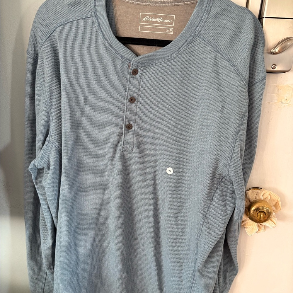 Eddie Bauer Blue Henley